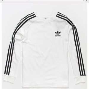 Adidas Original Long Sleeve 3 Stripe Tee